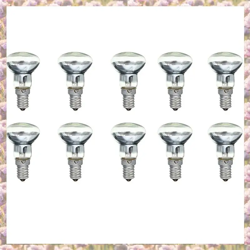 

Replacement Lava Lamp E14 R39 30W Spotlight Screw In Light Bulb Clear Reflector Spot Light Bulbs Lava Incandescent 10Pcs