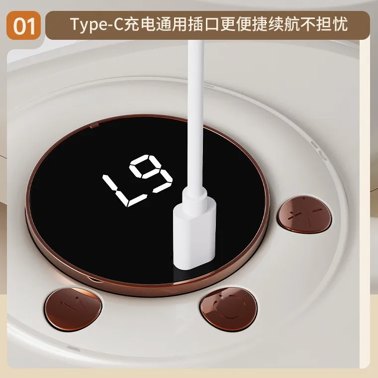 مسدس تدليك العضلات بستة رؤوس للكتف والرقبة والظهر، مسدس تدليك متعدد الوظائف للمنزل