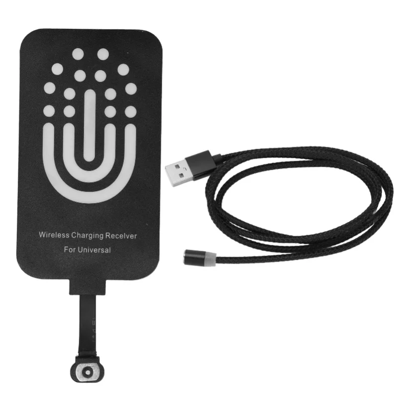 Type C Wireless Charger Universal Ultra Slim Wireless Charging Receiver Patch With Magnetic Charging Line For Huawei 10W