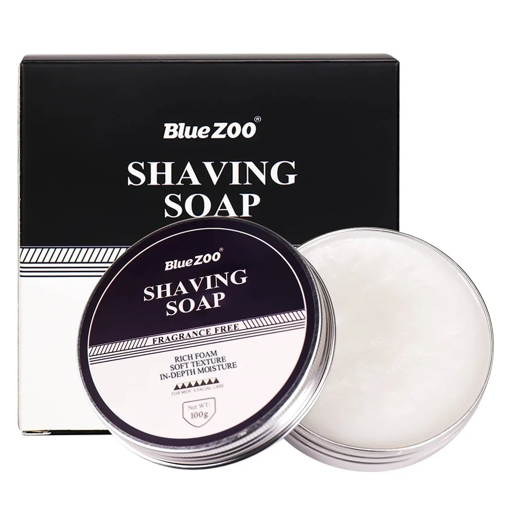 100g Men's Shaving Cream Mint Sandalwood Care Foam Safe Non-irritating Shaving Soap