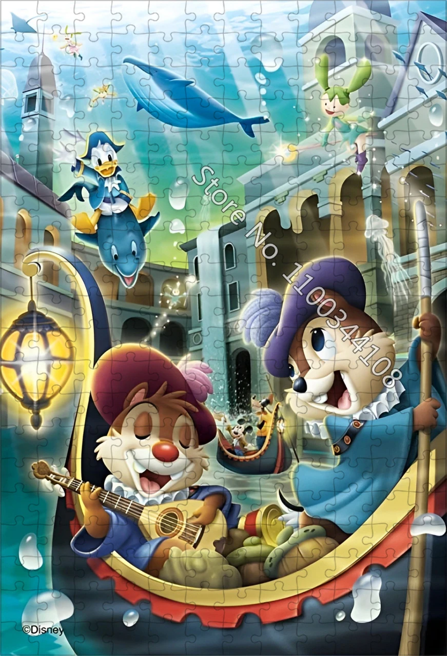 ديزني رقاقة N ديل بازل قطع 300/500/1000 قطع شخصية كرتونية الألغاز الأطفال اليدوية اللعب ديكور المنزل الهدايا