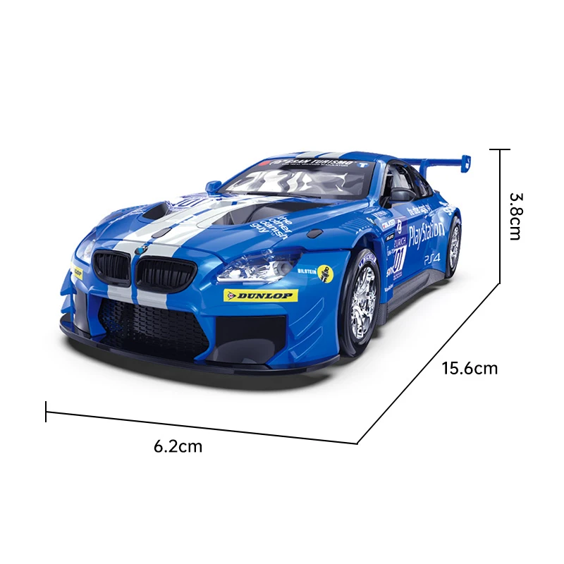 1:32 BMW M6 GT3 Rally Car Alloy Model Car Toy Diecasts Casting Sound and Light Car Toys For Children Vehicle