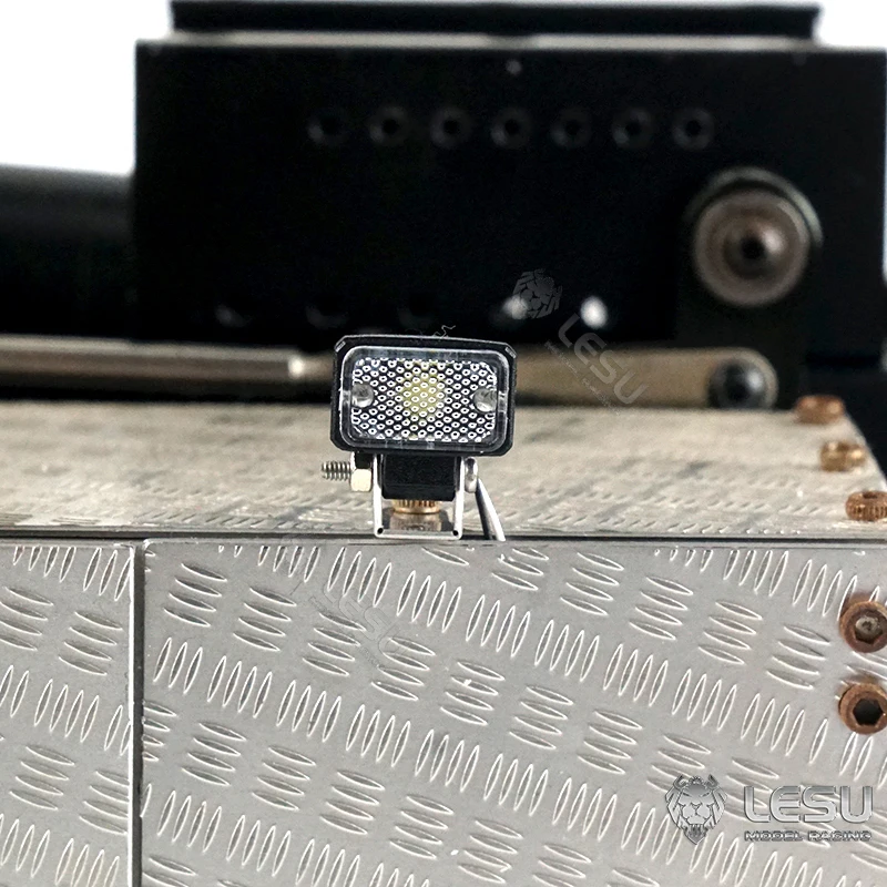 LESU Led بقعة ضوء ترقية جزء ل 1/14 RC شاحنة جرار لتقوم بها بنفسك نموذج Tamiyay اللعب في الهواء الطلق TH20409 #6