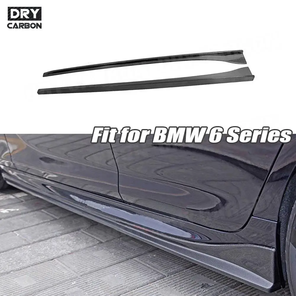 

Carbon Fiber Side Skirts Extensions Lip Aprons Body Kits for BMW 6 Series F06 F12 F13 640i 640d 650i M6 2011 - 2016 Car Styling