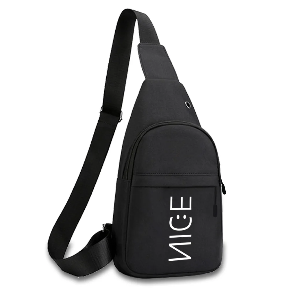 Sac de poitrine pour homme avec poche pour téléphone, sac banane à bandoulière, sac à main à imprimé anime, sacs de sport en plein air, petit sac à