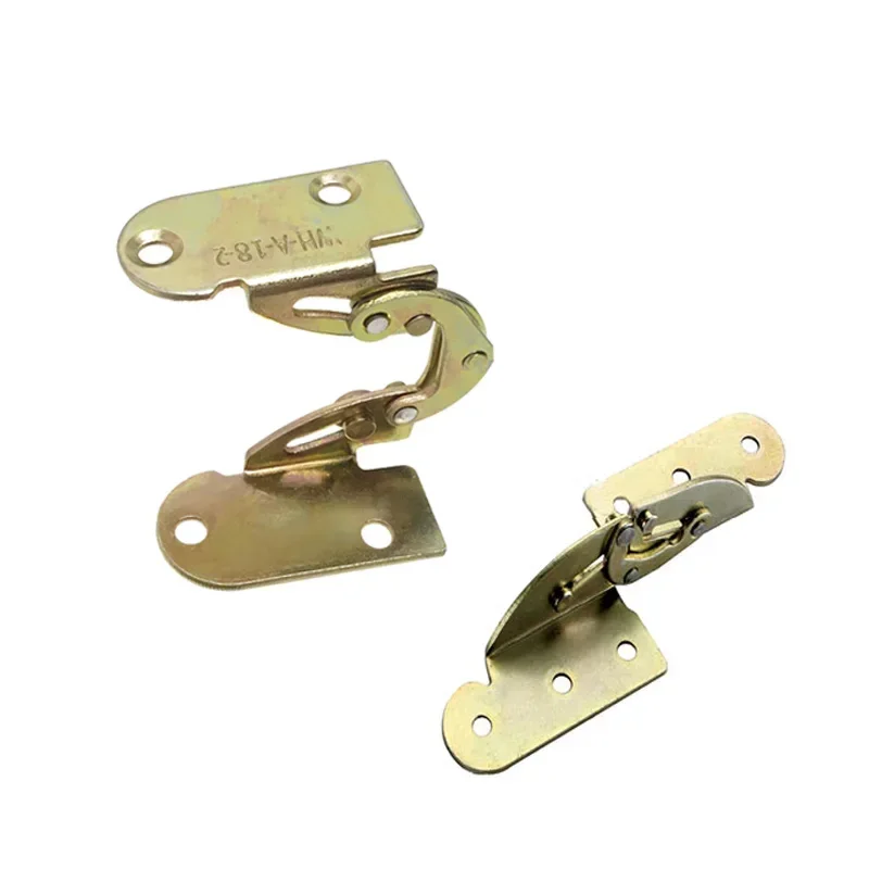 1pcs 180 degree flap hinge iron hidden folding hinge for Dining table desk bed bracket mechanism combination Furniture fittings