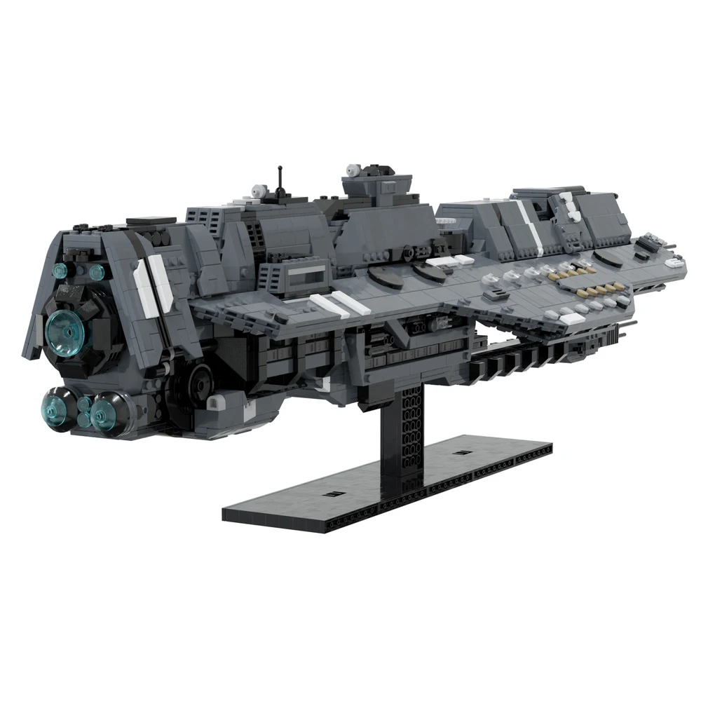 2929 sztuk MOC kosmiczna wojna broń ciężki statek kosmiczny Model bojowy klocki DIY zestaw wsporników montażowych zabawka kolekcja dla dorosłych prezent