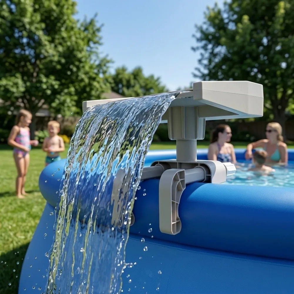 For Inflatable Swimming Pools Portable Pool Showerhead Detachable Waterfall Fountain For Summer Pool Parties AS Shown