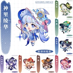 Game Impact Anime Nahida Venti Wanderer Klee Hutao Yae Miko Cosplay Acrylic Keychain Key Chain Pendant Accessories Gift
