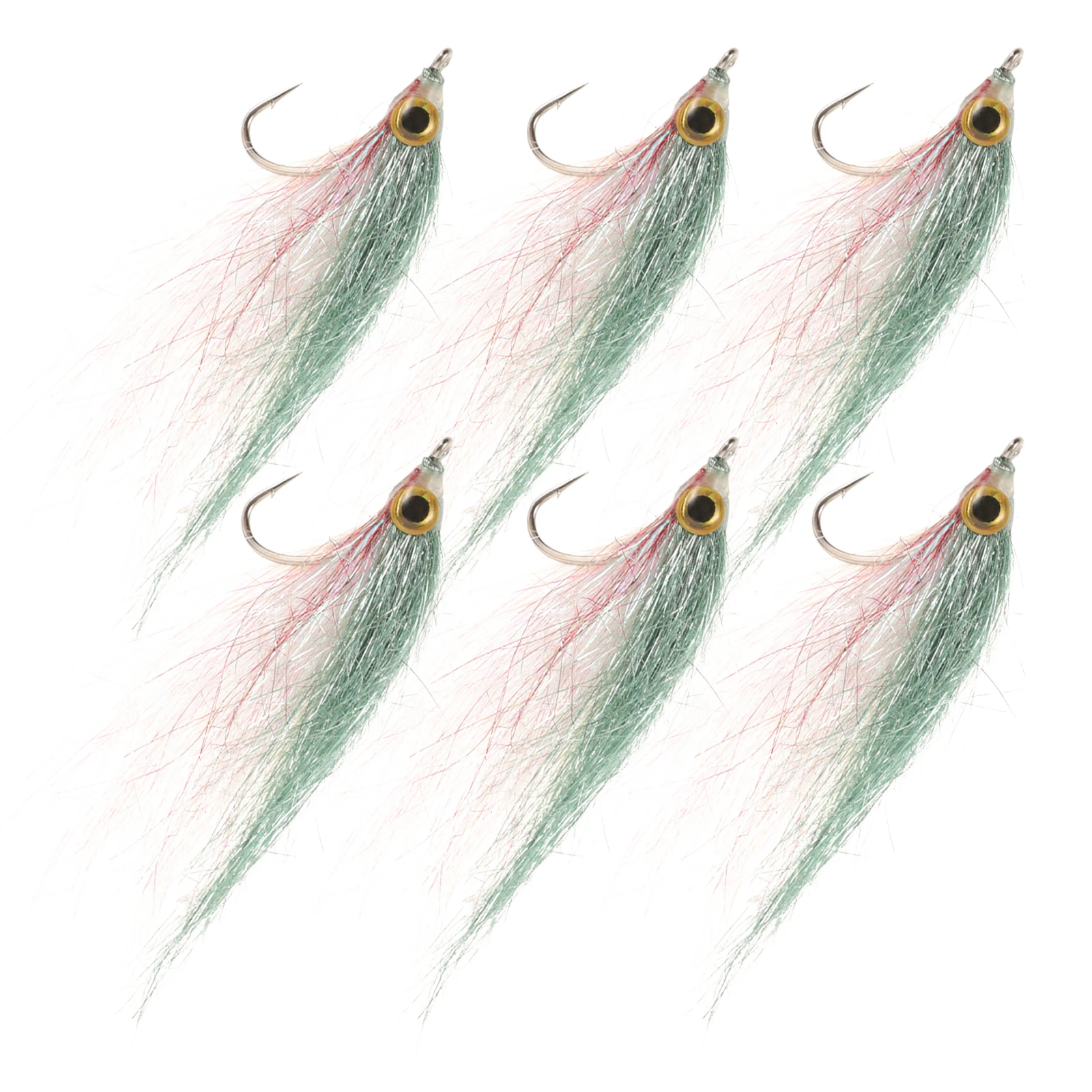 

6 Pcs Bionic Fish Hooks Predatory Fishing Lures Barbed Soft Bait Accessories Flies Reusable Wear Resistant Portable Fishing