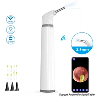 Cámara de oído otoscopio inalámbrica 3,9 mm 1080P HD WiFi alcance de oído con 6 luces LED para niños y adultos compatible con Android e iPhone