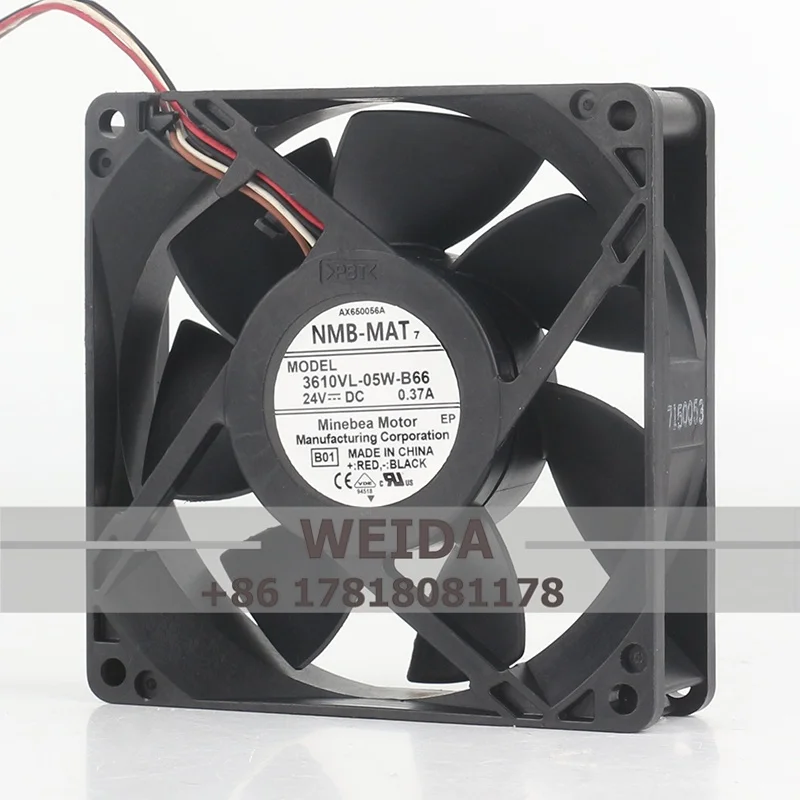 

New NMB AC EC 9025 90X90X25MM 9CM four-wire Chassis High air volume converter 3610VL-05W-B66 cooling fan DC 24V 0.37A