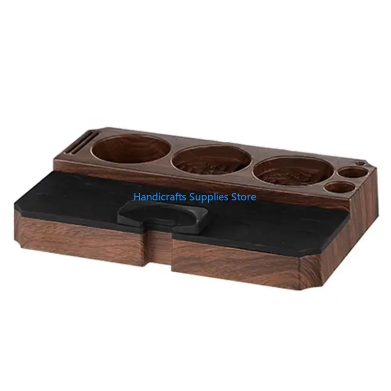 R1WA Practical Coffee Tamper Station ABS Texture Present for Coffee Enthusiasts