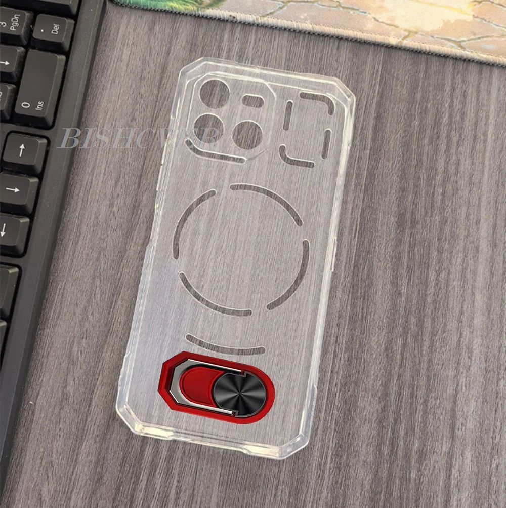 Magnet Phone Case For Doogee Blade GT Ultra 6.72" BladeGT GTUltra Shockproof Soft TPU Silicone Cover With Ring Holder