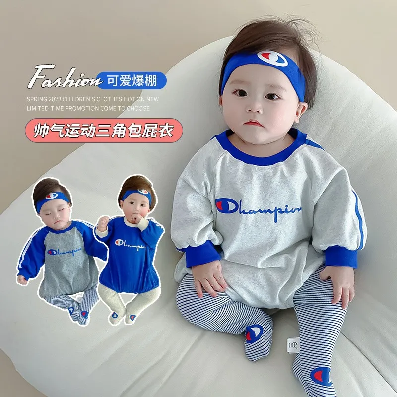 

Jenny&Dave Baby Clothes 2023 Spring Clothes Newborn Baby Bodysuit Full Moon Hundred Day Sweetheart Climbing Clothes Super Cute W