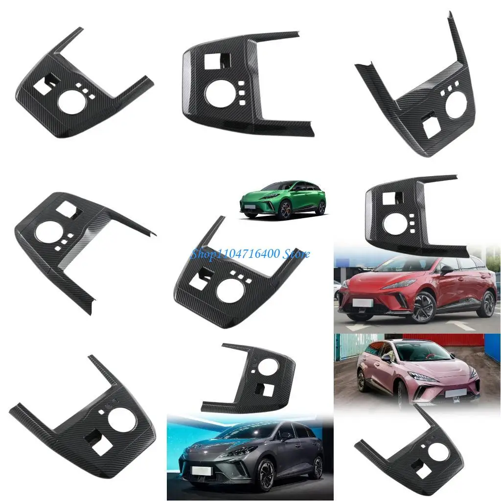 

y1gd Auto Interior Decoration Accessory Car Center Console Gear Panel Cover Trim Carbon Fiber Panel Trim for MG4 2023