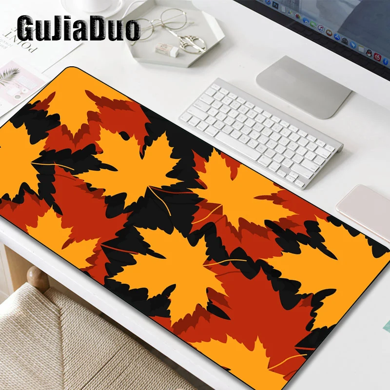 

GuJiaDuo 800x300 Leaves Mouse Pad Notebook Keyboard Table Pad XL Waterproof Non-slip Desk Mat for Gamer Stuff Accessories Carpet