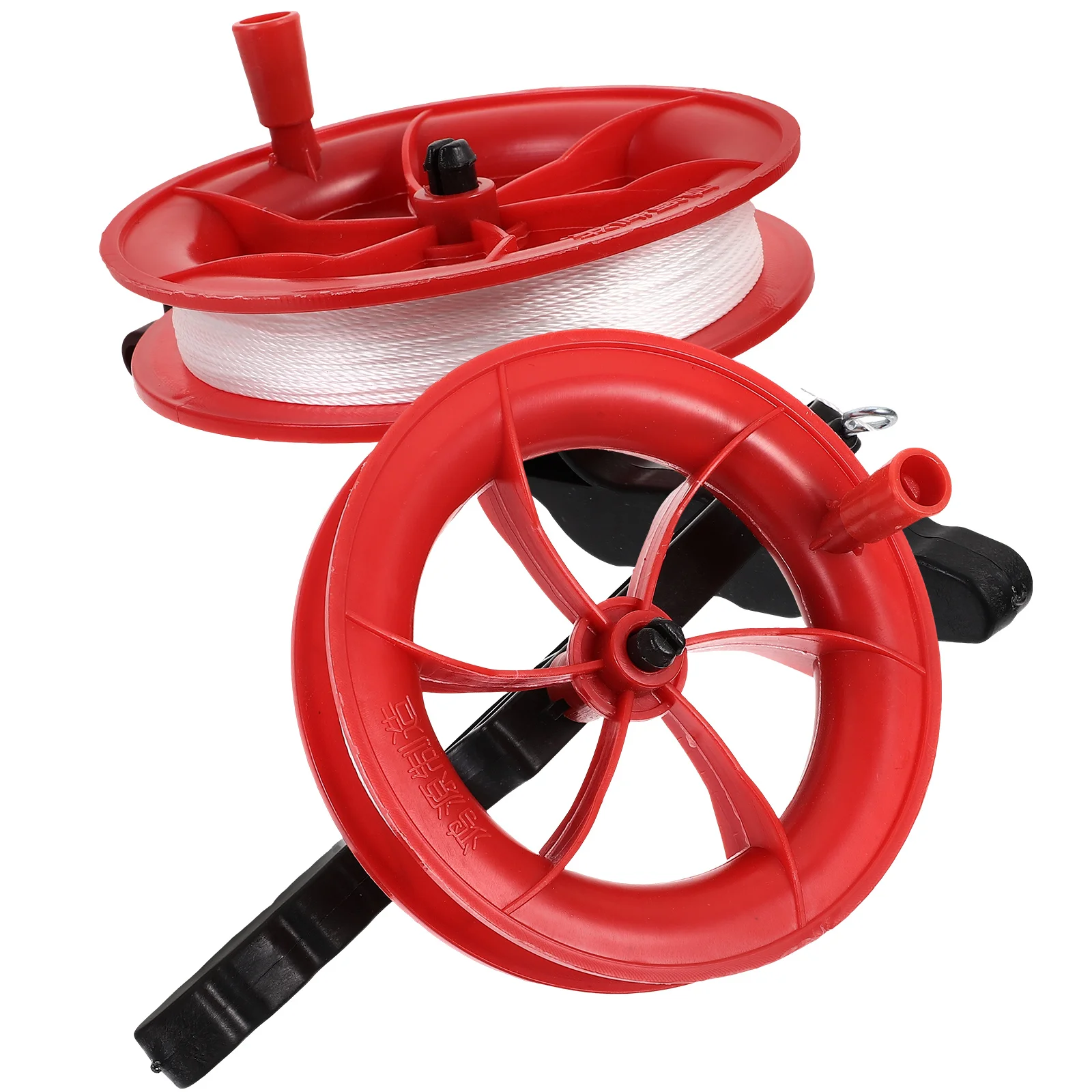 

2pcs Winder 100m Line Red Wheel Lightweight Portable Kite Flying Tool Outdoor Sports Accessory Perfect for Beginners