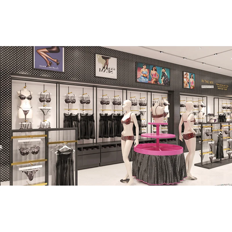 (Op Maat) Mode Lingerie Winkel Display Rek Tafelkast Meubelen Bh Winkel Armatuur Retail Lingerie Displays