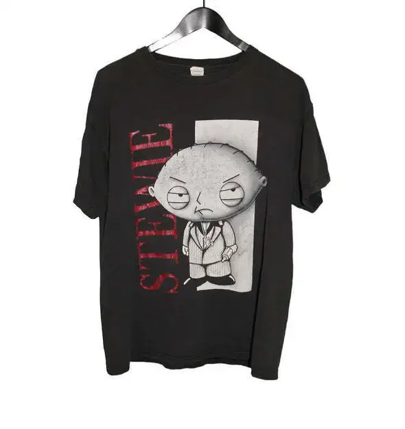 Stewie Griffin Scarface Shirt Reprint 90s black T shirt Men Women NH5751