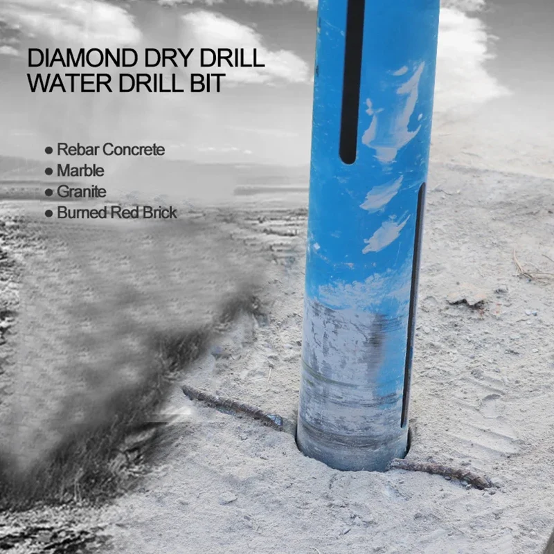 MX Diamond Dry Drill Bits Crown Teeth Hole Opener Industrial Grade Wall Marble Special Waterless Diamond Drill Bits Length 400mm