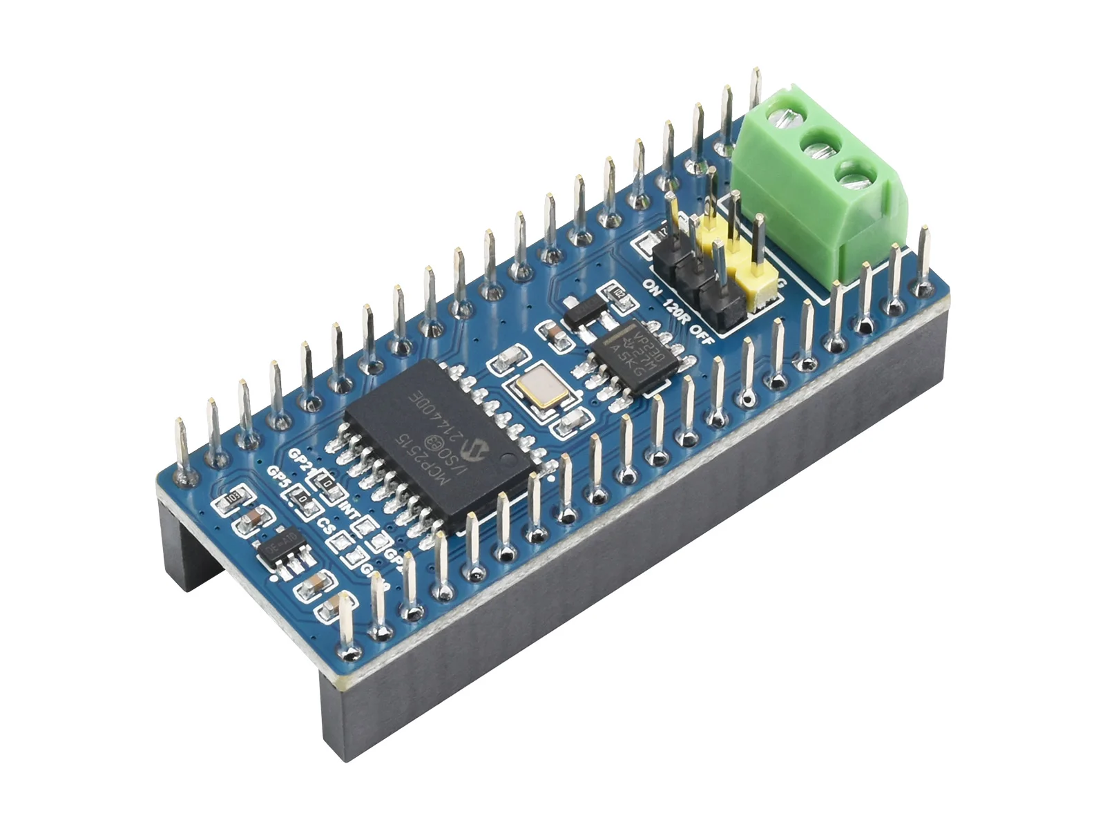 Pico-CAN-B,CAN bus Module (B) for Raspberry Pi Pico, enabling long range communication through SPI