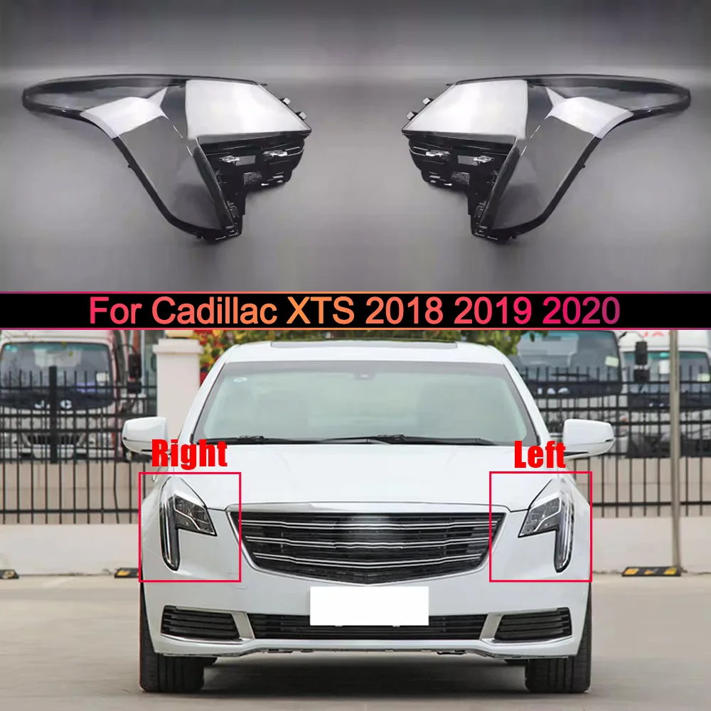 

For Cadillac XTS 2018 2019 2020 Car Accessories Headlight Cover Shade Headlamp Shell Transparent Lampshade Case Lens Plexiglass
