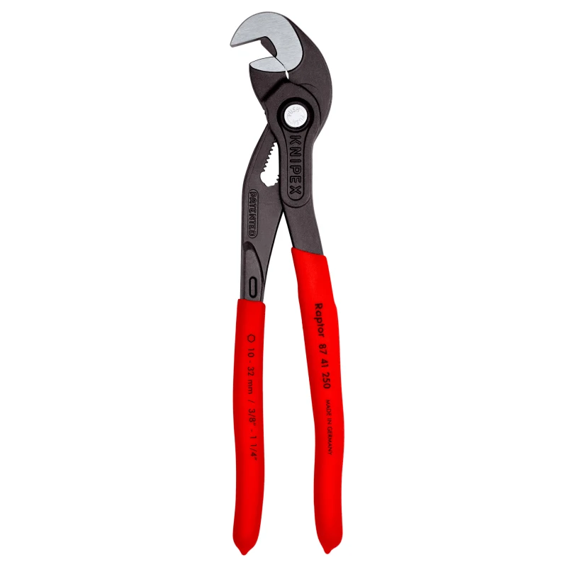 KNIPEX 8741250 Multiple Slip Joint Spanner Nut Wrenches Adjustable Plier High Tech Pliers Wrench with Parallel Jaws