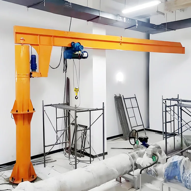 360° Rotation Mobile Jib Crane With Electric Slewing  1Ton 2Ton 5Ton Industrial Material Handling Lifting Equipment