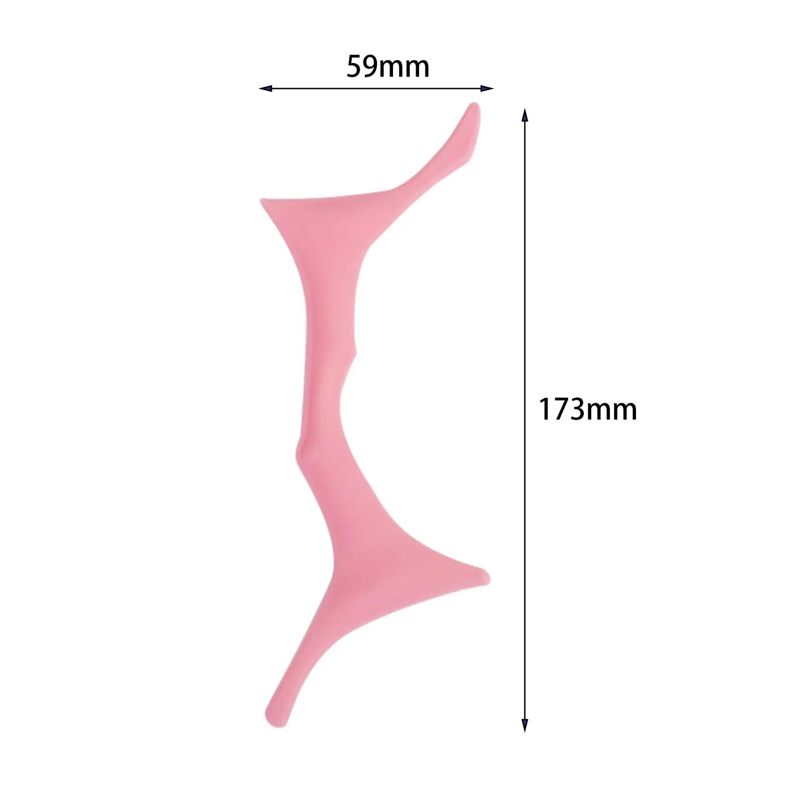 Silicone Eyeshadow Stencil Aid Tool, versátil, macio, simples e prático, maquiagem impermeável, ferramenta de cílios para olhos encapuzados