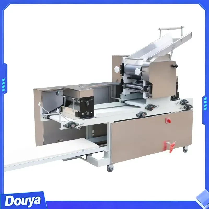 Commercial Automatic Noodle Machine with Powder Spreader Single Group Dough Sheeter for Dumpling Wonton Skins and Fresh