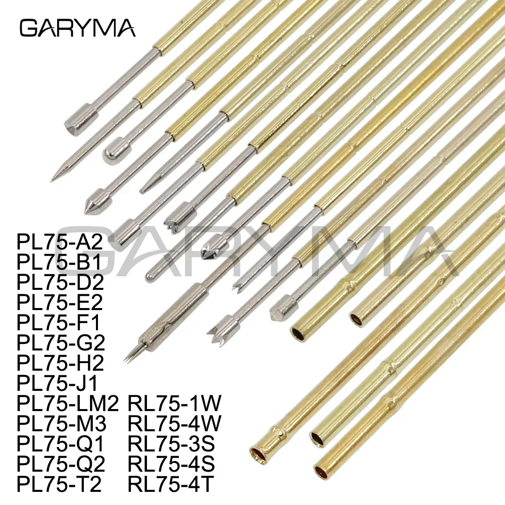 PL75-A2 PL75-B1 PL75-D2 PL75-E2 PL75-F1 PL75-G2 PL75-H2 PL75-J1 PL75-LM2 PL75-M2 PL75-Q2 PL75-T2 Spring Test Probes Pogo Pin