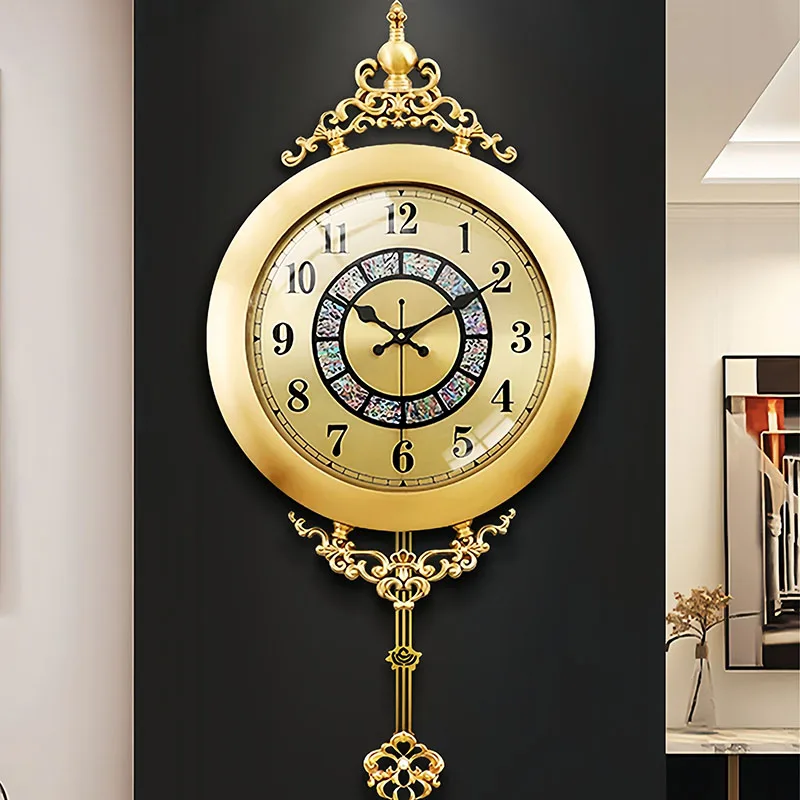 Nordic Round Wall Watch Interior Modern Aesthetic Creative Silent Luxury Clock Wall Fashion Design Reloj Pared Home Decoration