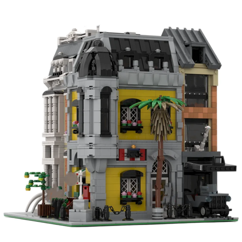 Historic Naval Office Building MOC Building Blocks Naval Architecture Scene Model DIY Assembly Bricks Desktop Scene Ornament