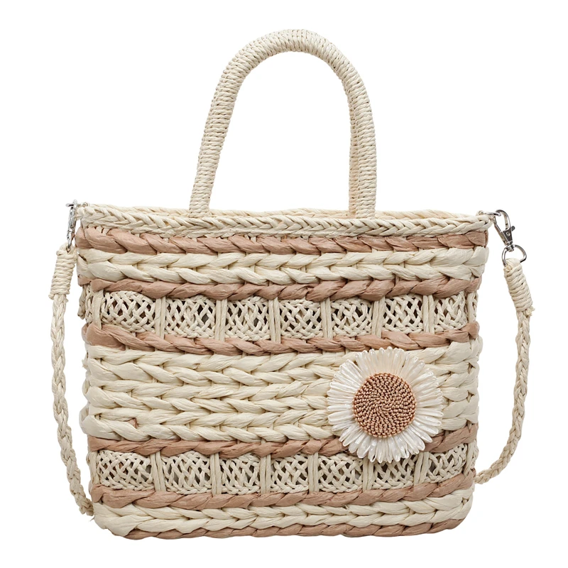 

Высококачественные женские соломенные сумки-тоуты, модные плетеные пляжные сумки-мессенджеры, повседневные женские сумки через плечо для женщин