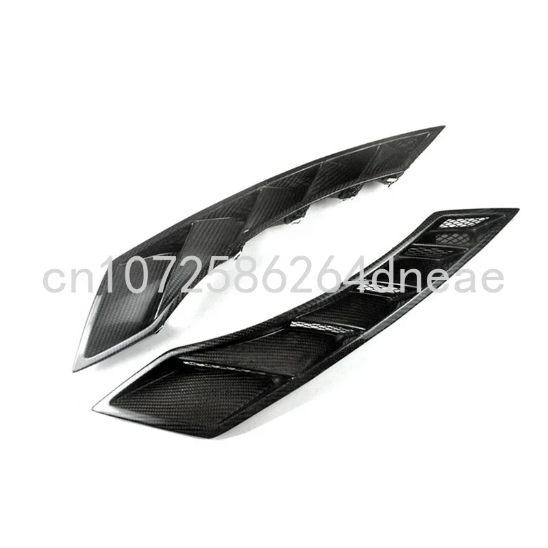 Imagem -02 - Real Carbon Fender Fent Plate Corpo para Nissan Frente Fender Air Duto de Entrada Componente R35 Gtr 350z 370z Z33 Z34