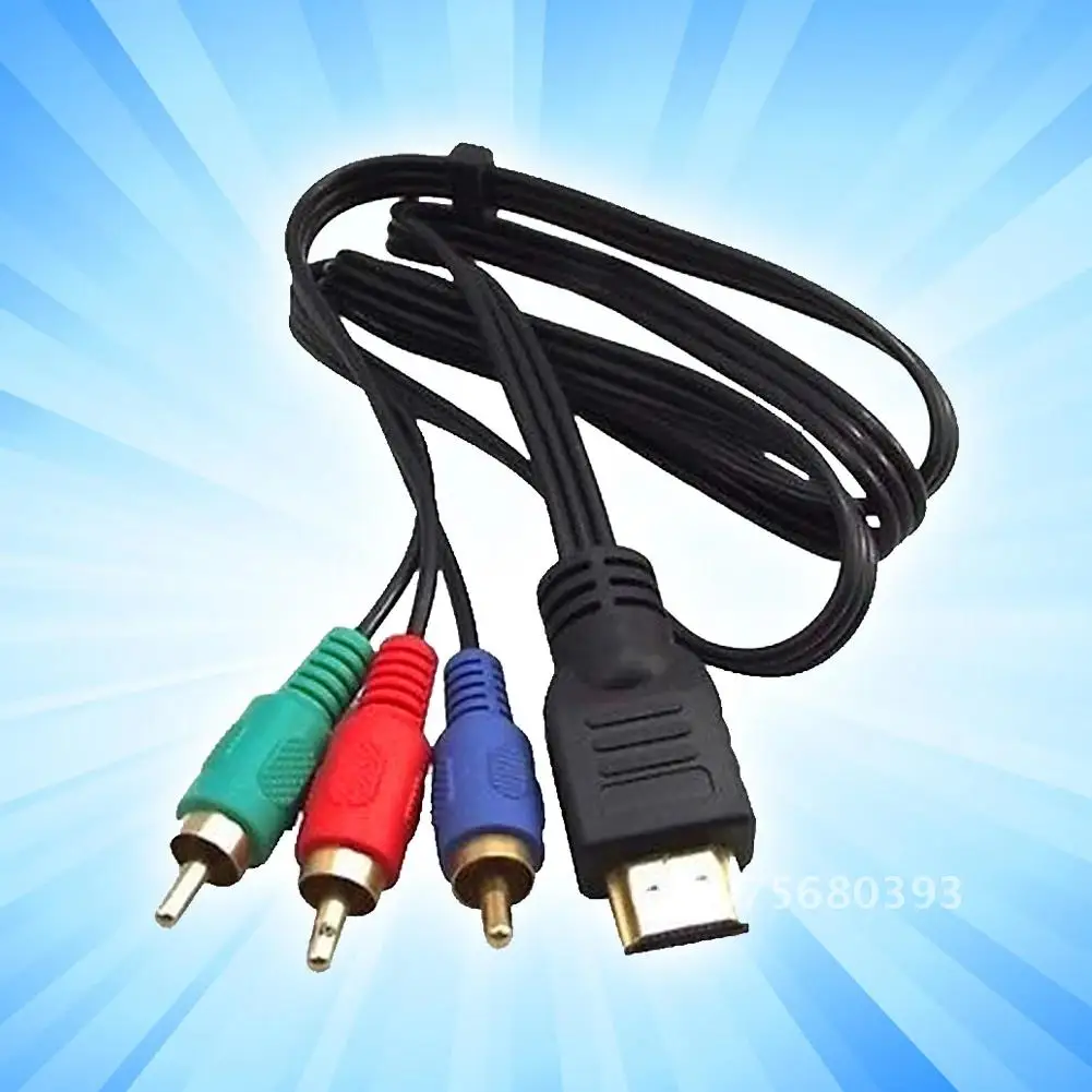 

1M High Quality Audio Cable To 3 AV Audio Cable Video Adapter Convert Cable For TV HDTV DVD 1080P Audio Cables #2