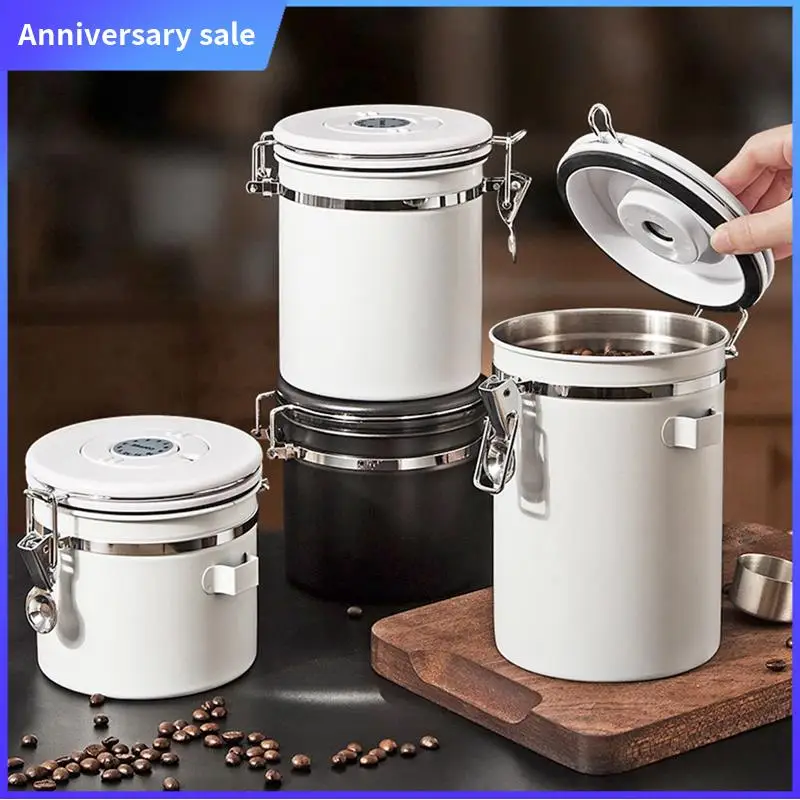 

ABPP-Coffee Bean Airtight Kitchen Food Storage Organizer Container Box Food-Grade Packaging Storage Fresh Breathing Cans