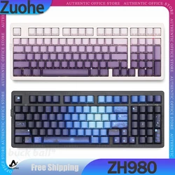 ZH980 Gamer Mechanical Keyboard 3Mode 2.4G Bluetooth Wireless Keyboard 97keys Hot Swap Rgb Backlit Office Gaming Keyboards Gifts