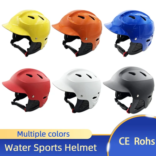 Casco de seguridad deportivo para el agua, ajustable, para kayak, esquí acuático, canoa, protege tu cabeza en 12 colores, nuevo diseño 2024