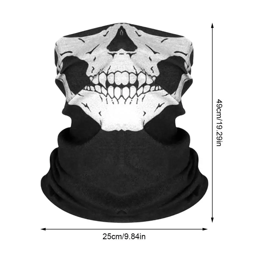 Skull Cycling Face Cover Mask Scarf Bicycle Half Face Mask Headband Bandana Halloween Fun Scarf Fishing Hiking Riding Headband view 6