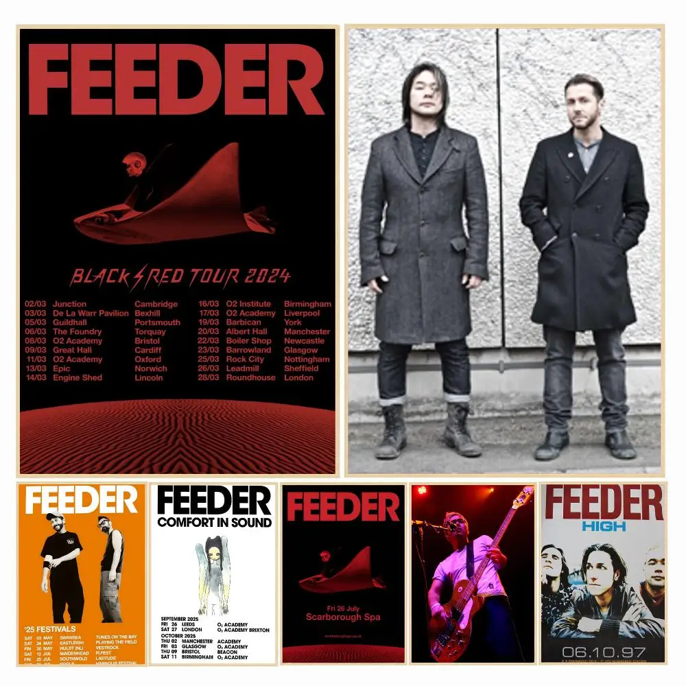 band F-Feeder-R Poster Decorative Wall Art Sticker for Cafe Office Bedroom and Living Room