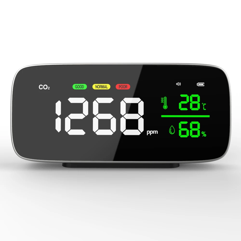 

Latest CO2 Quality Detector Quick Sensing LED Display Temperature and Humidity Sensor Tester Home Air Monitoring Instrument