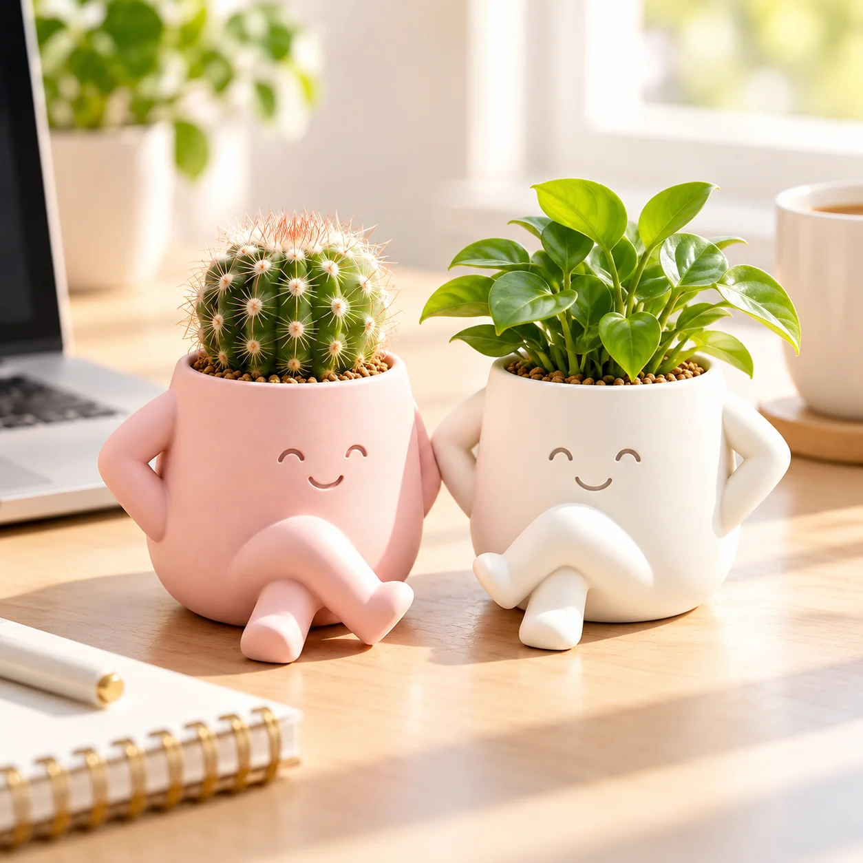 Mini Flower Pot 3D Printed Cut - Echeveria Succulent review and price