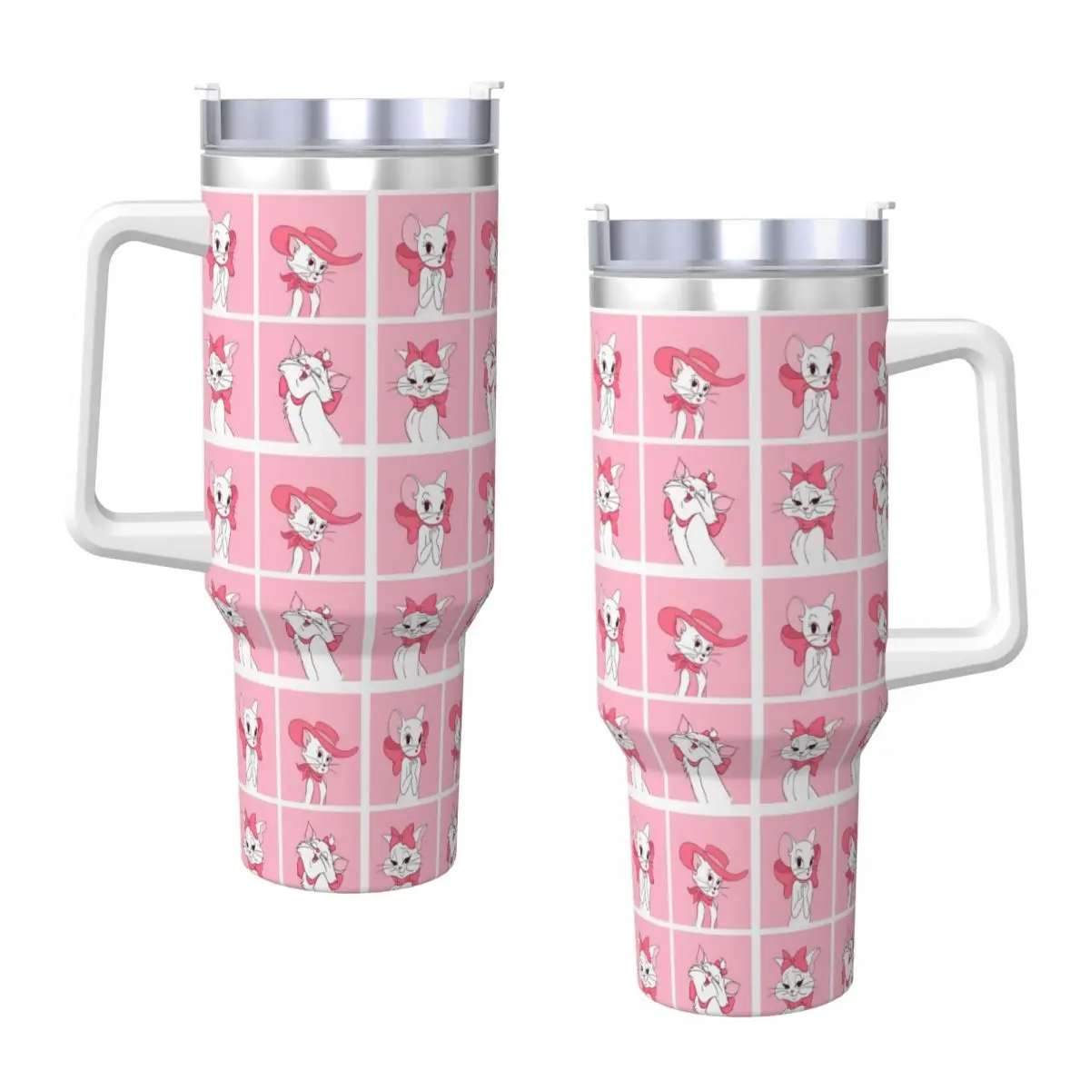 Stainless Steel Tumbler MINISO Marie Cat Cute Cartoon Thermal Mug Keep Heat Cold and Hot Mugs Cup Travel Custom DIY Water Bottle