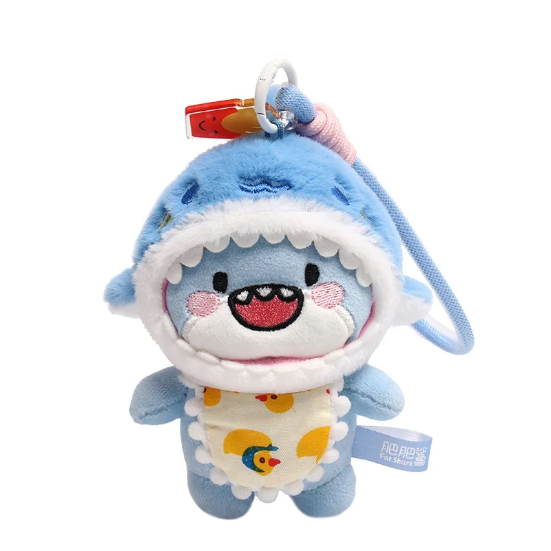 Porte-clés en peluche gros requin, poupée de requin pour Couple, jouet en peluche, breloque de sac mignon, cadeau pour amoureux, amis, mode