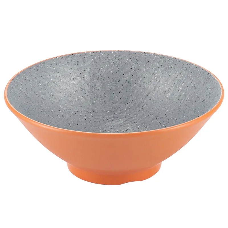 Nordic Melamine Ramen Bowls Plastic Imitation Porcelain Noodle Soup Bowl Pretty Tableware Salad Noodles Rice Kitchen Hotel