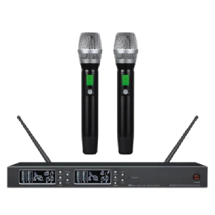 Professional Microphone Wireless for speaker 2channel *100W audio peripheral Karaoke handheld Mic for Show (K96)