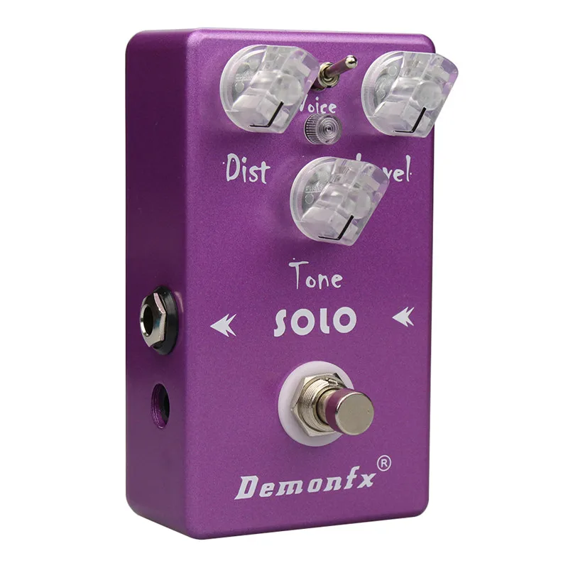 Demonfx SOLO 고품질 기타 이펙트 페달 Wah Distortion True bypass가있는 두 가지 모델