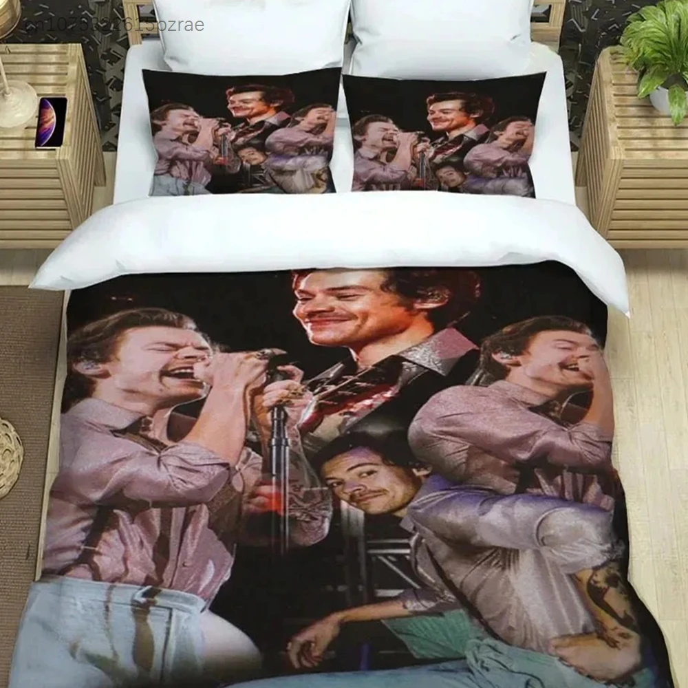 Singer H-Harry-S-Styles Bedding Sets Exquisite Bed Supplies Set Duvet Cover Bed Comforter Set Bedding Set Luxury Birthday Gift
